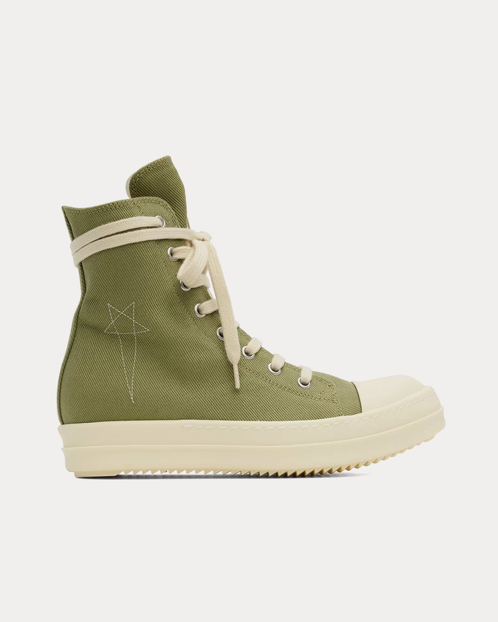 Rick Owens DRKSHDW Porterville Sneaks Sage / Pearl / Milk High Top Sneakers - 1