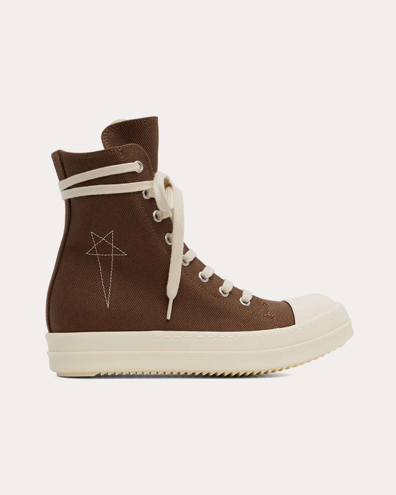 Rick Owens DRKSHDW Porterville Sneaks Terra / Pearl / Milk High Top Sneakers - 1