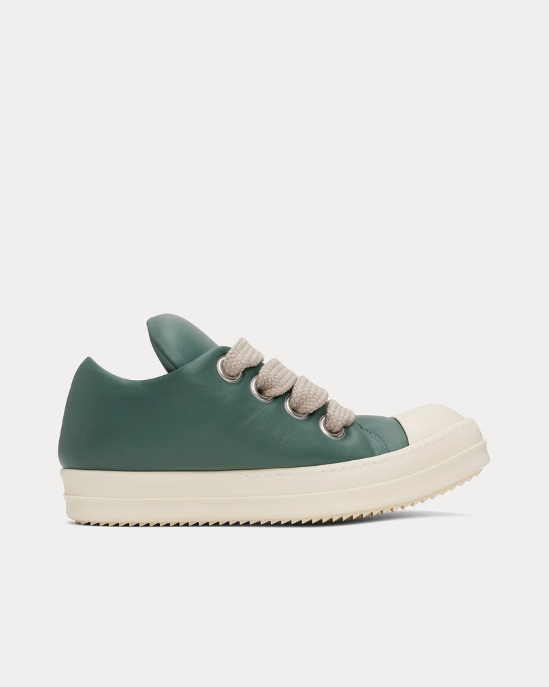 Rick Owens Hollywood Jumbolace Sneaks Leather Mouthwash / Milk / Milk Low Top Sneakers - 1