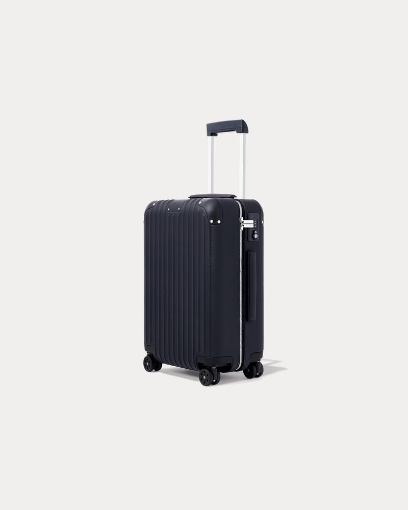 Rimowa Distinct Cabin Leather & Anodised Aluminium Navy Blue Suitcase - 2