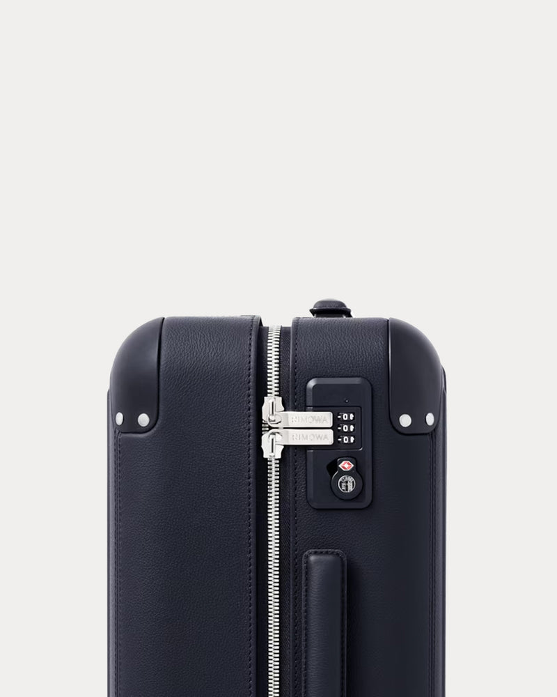 Rimowa Distinct Cabin Leather & Anodised Aluminium Navy Blue Suitcase - 3