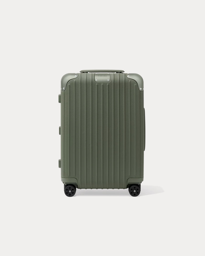 Rimowa Distinct Cabin Leather & Anodised Aluminium Olive Green Suitcase - 1