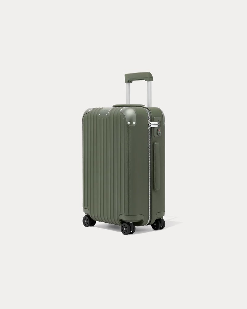 Rimowa Distinct Cabin Leather & Anodised Aluminium Olive Green Suitcase - 2