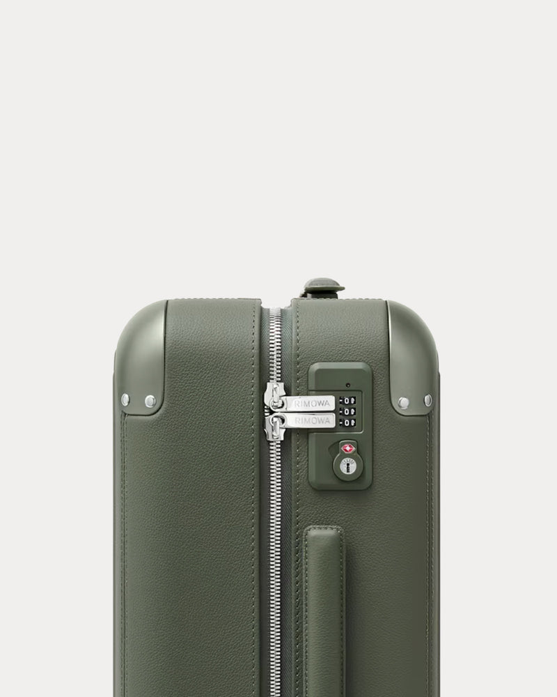 Rimowa Distinct Cabin Leather & Anodised Aluminium Olive Green Suitcase - 3