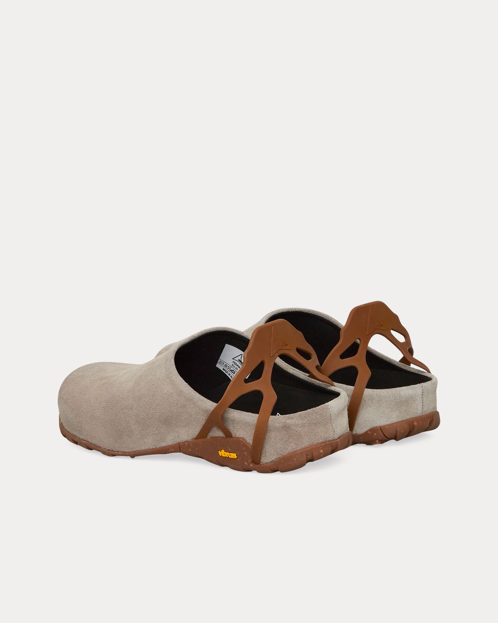 ROA Fedaia Suede Grey Mules - 3