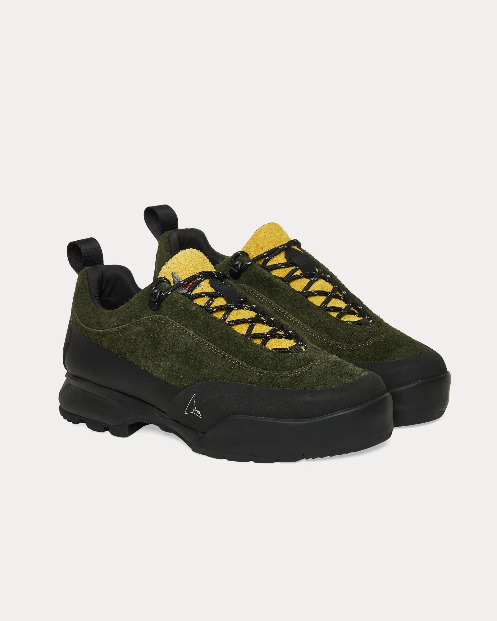 ROA Cingino Olive / Yellow Low Top Sneakers - 2