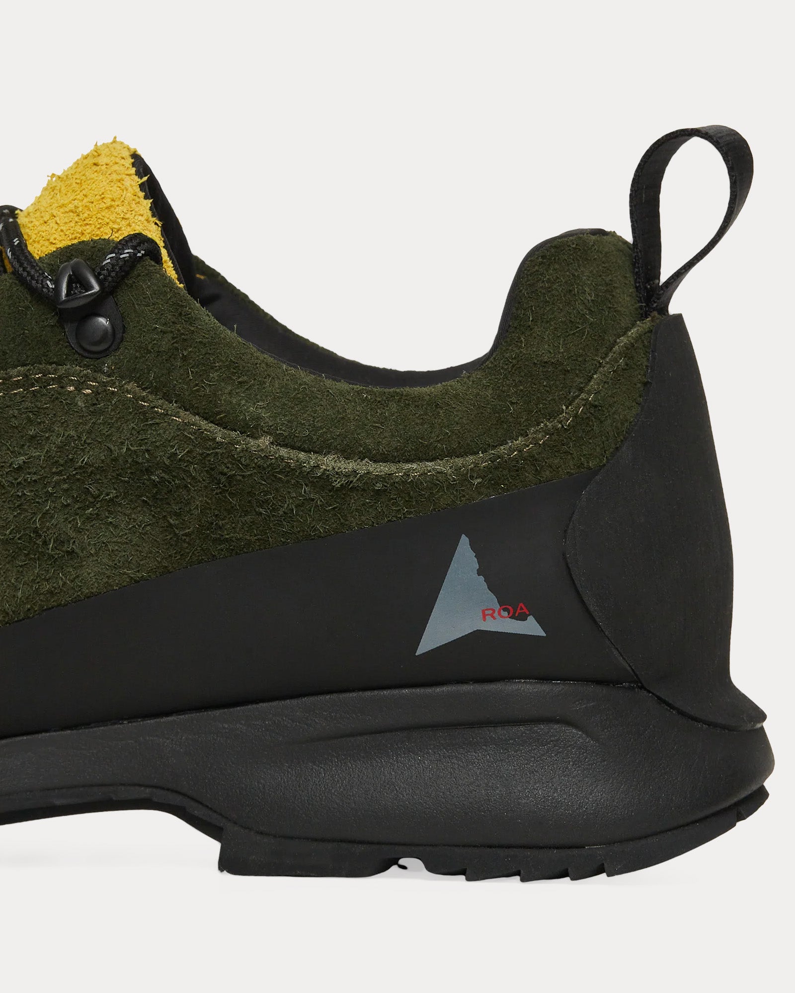 ROA - Cingino Olive / Yellow Low Top Sneakers