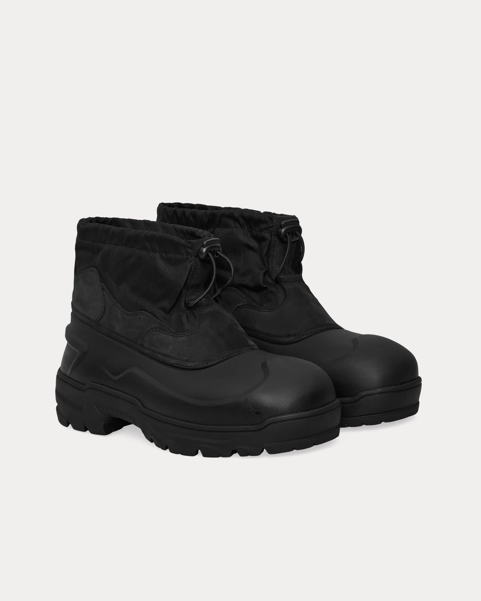 ROA Low Top Rubber Black Boots - 2