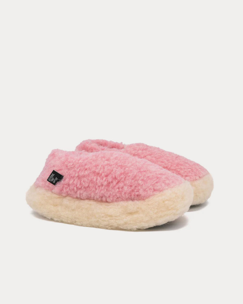 Rue de Wool Nordic V2 Flamingo Pink / Natural Slippers - 2