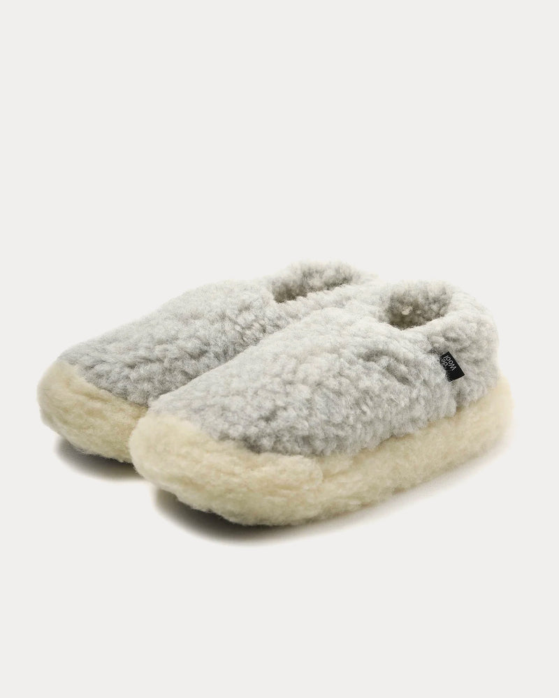 Rue de Wool Nordic V2 Foggy Grey / Natural Slippers - 2