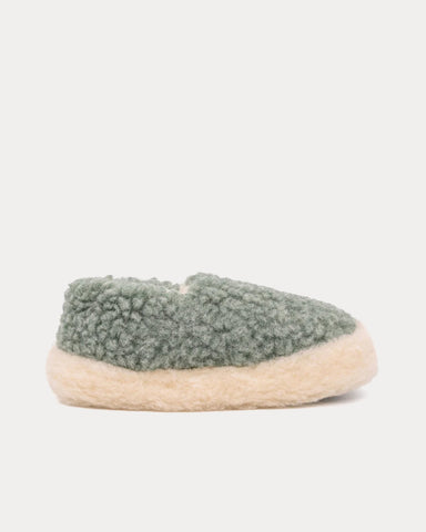 Rue de Wool Nordic V2 Sea Green / Natural Slippers