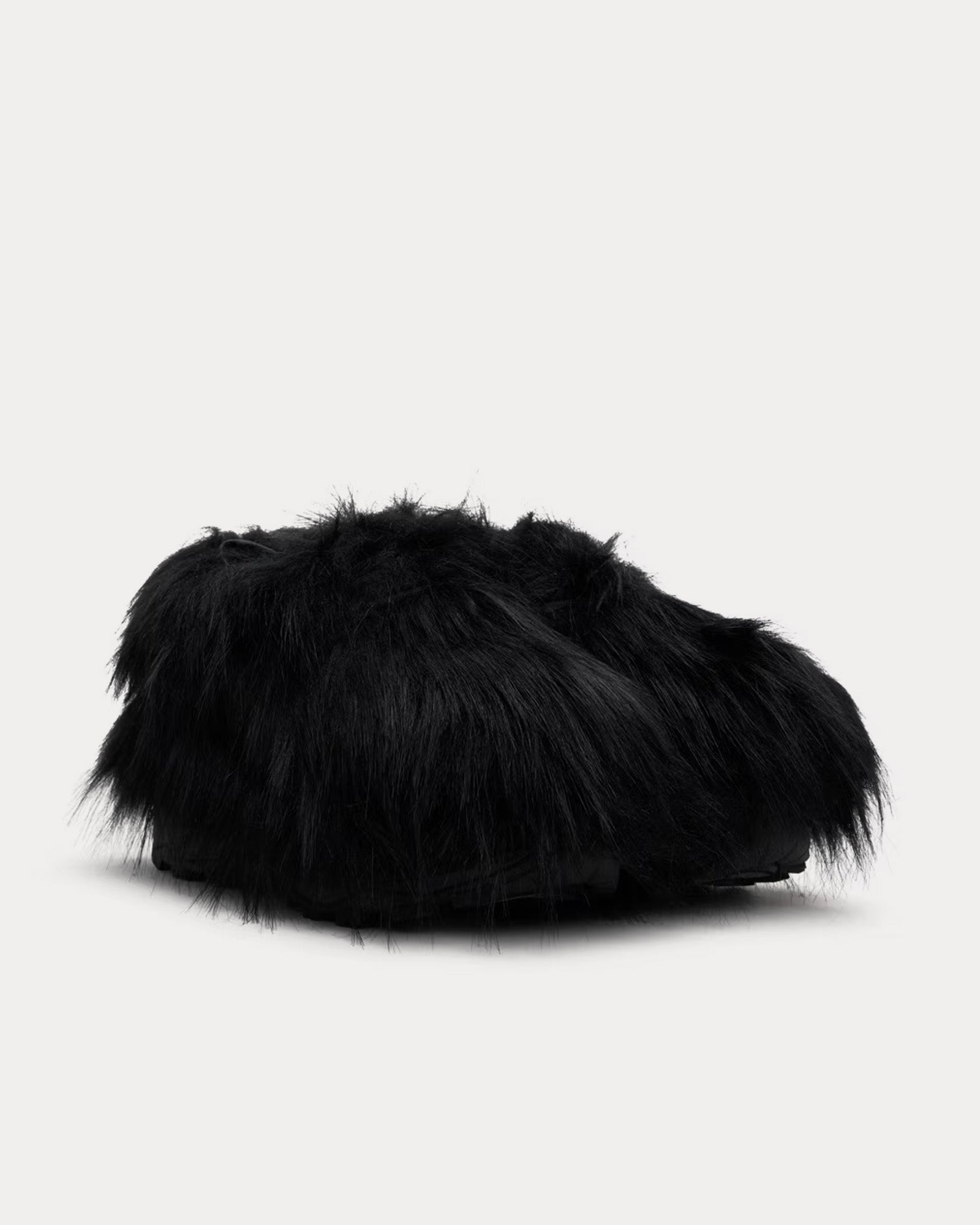 Sacai Faux-Fur Black Derbys - 2