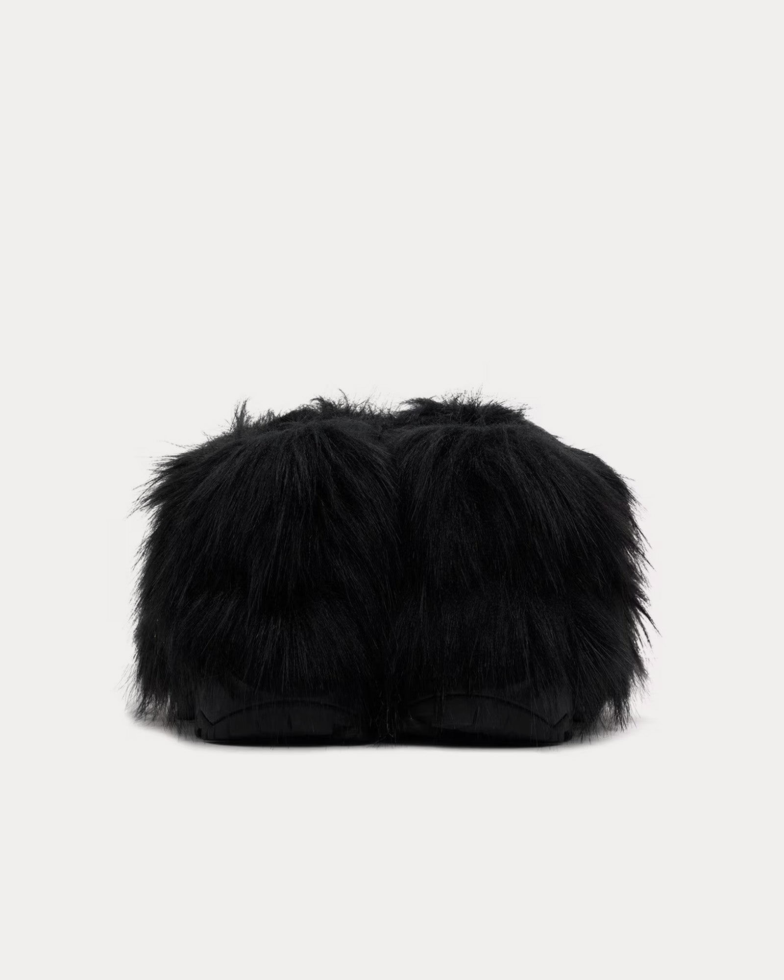 Sacai Faux-Fur Black Derbys - 3