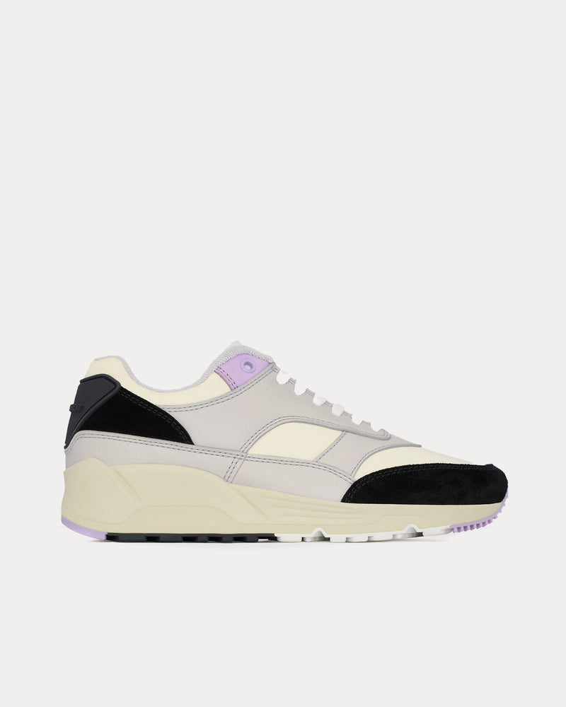 Saint Laurent Bump Nylon, Suede & Leather Air grey / Lavender / Black / Off White Low Top Sneakers - 1