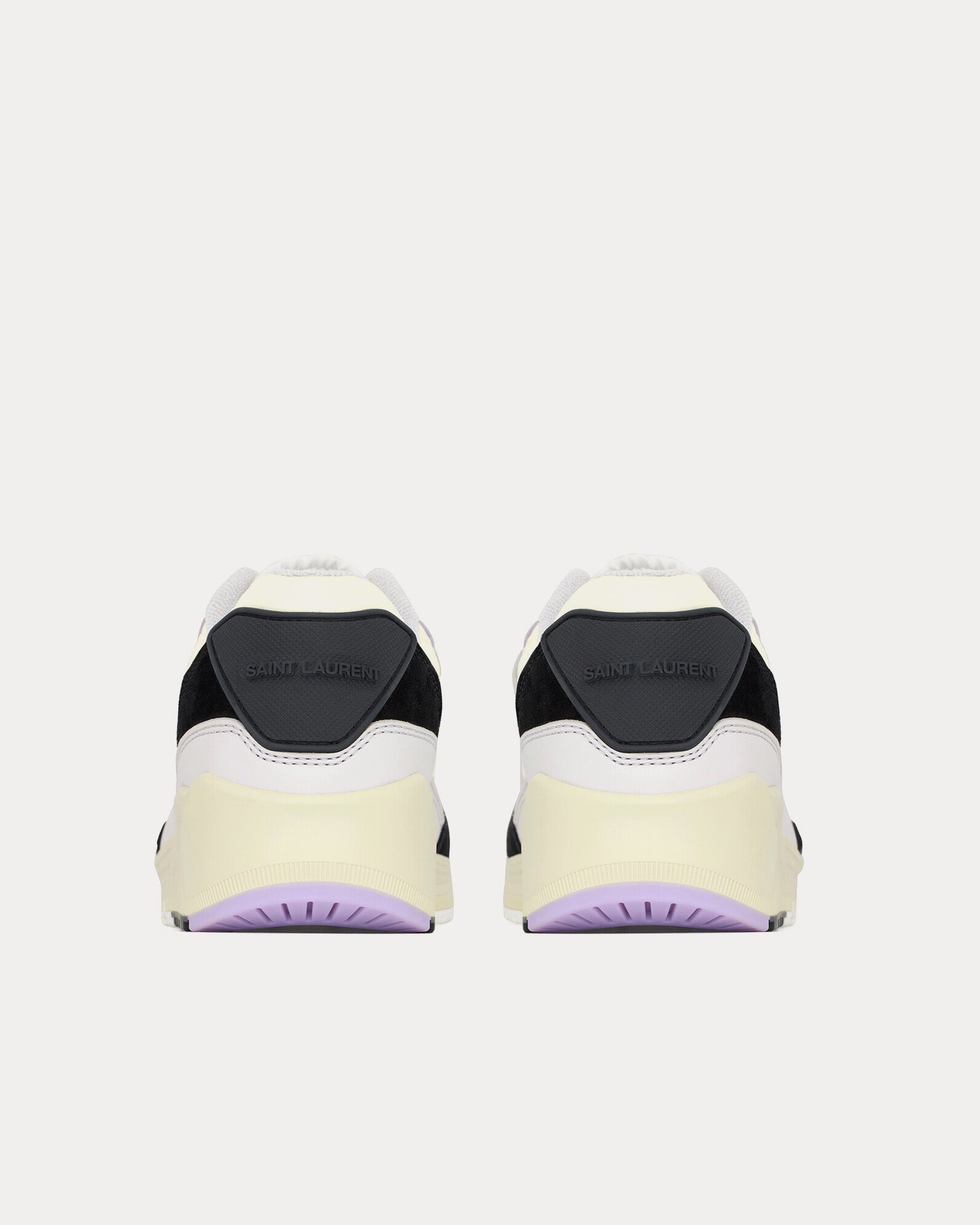 Saint Laurent Bump Nylon, Suede & Leather Air grey / Lavender / Black / Off White Low Top Sneakers - 4