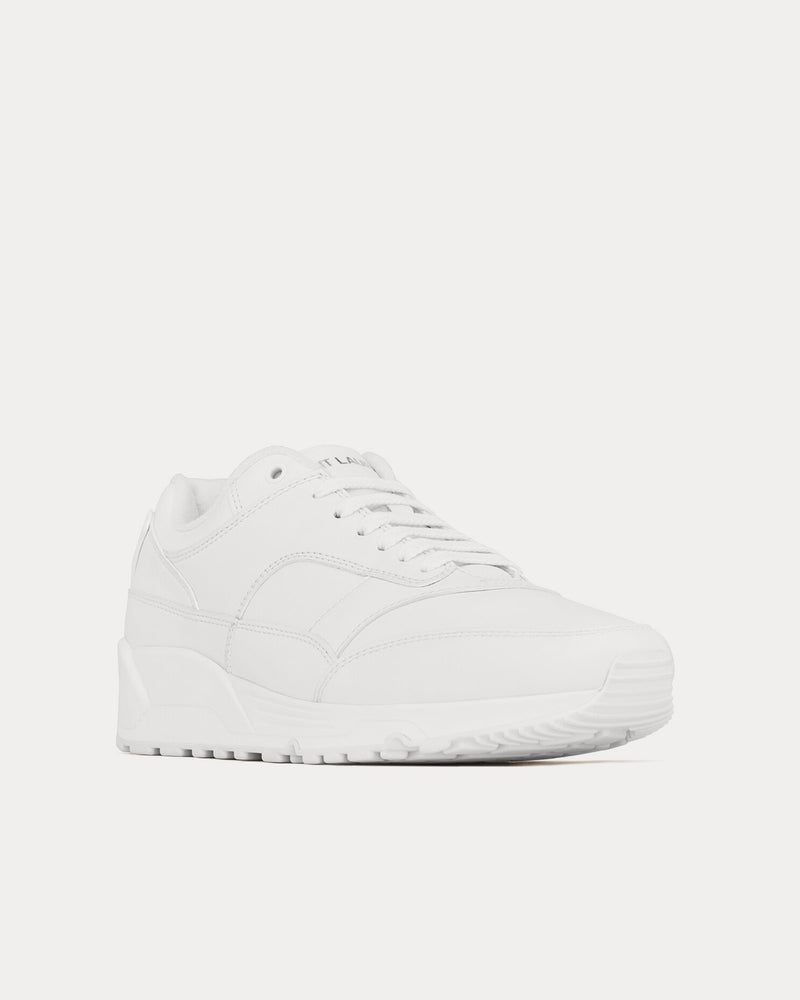 Saint Laurent Bump Smooth Leather Blanc Optique Low Top Sneakers - 3