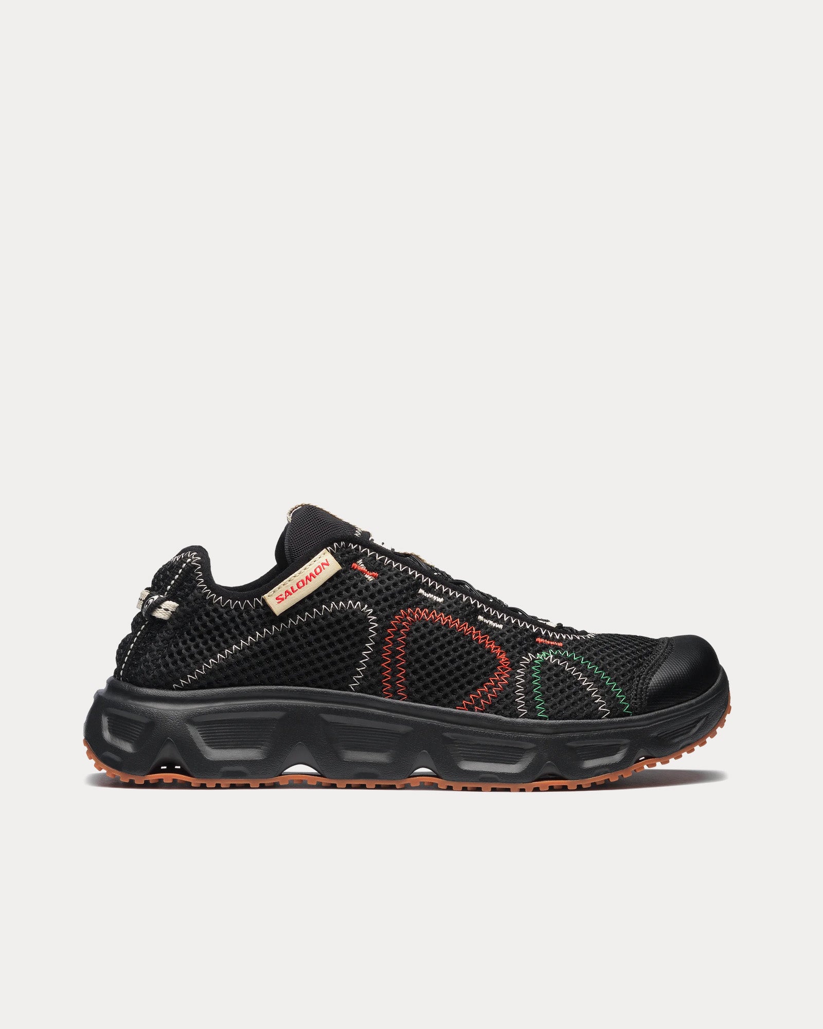 Salomon x The Broken Arm RX Travel 6.0 Black / Bleached Sand / High Risk Red Slip On Sneakers - 1