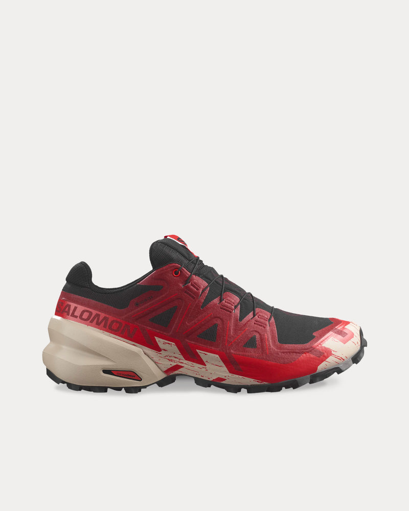 Salomon Speedcross 6 Gore-Tex Black / Red Dalhia / Poppy Red Running Shoes - 1