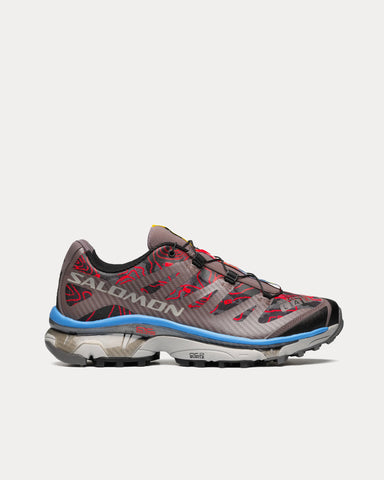 Salomon XT-4 OG Topography Black / Plum Kitten / Blue Bonnet Low Top Sneakers