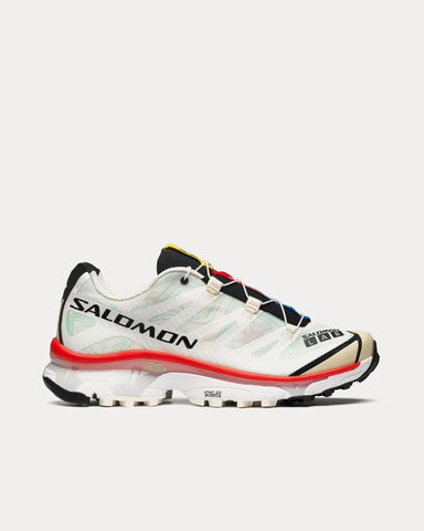 Salomon XT-4 OG Topography Vanilla Ice / White / Aurora Red Low Top Sneakers