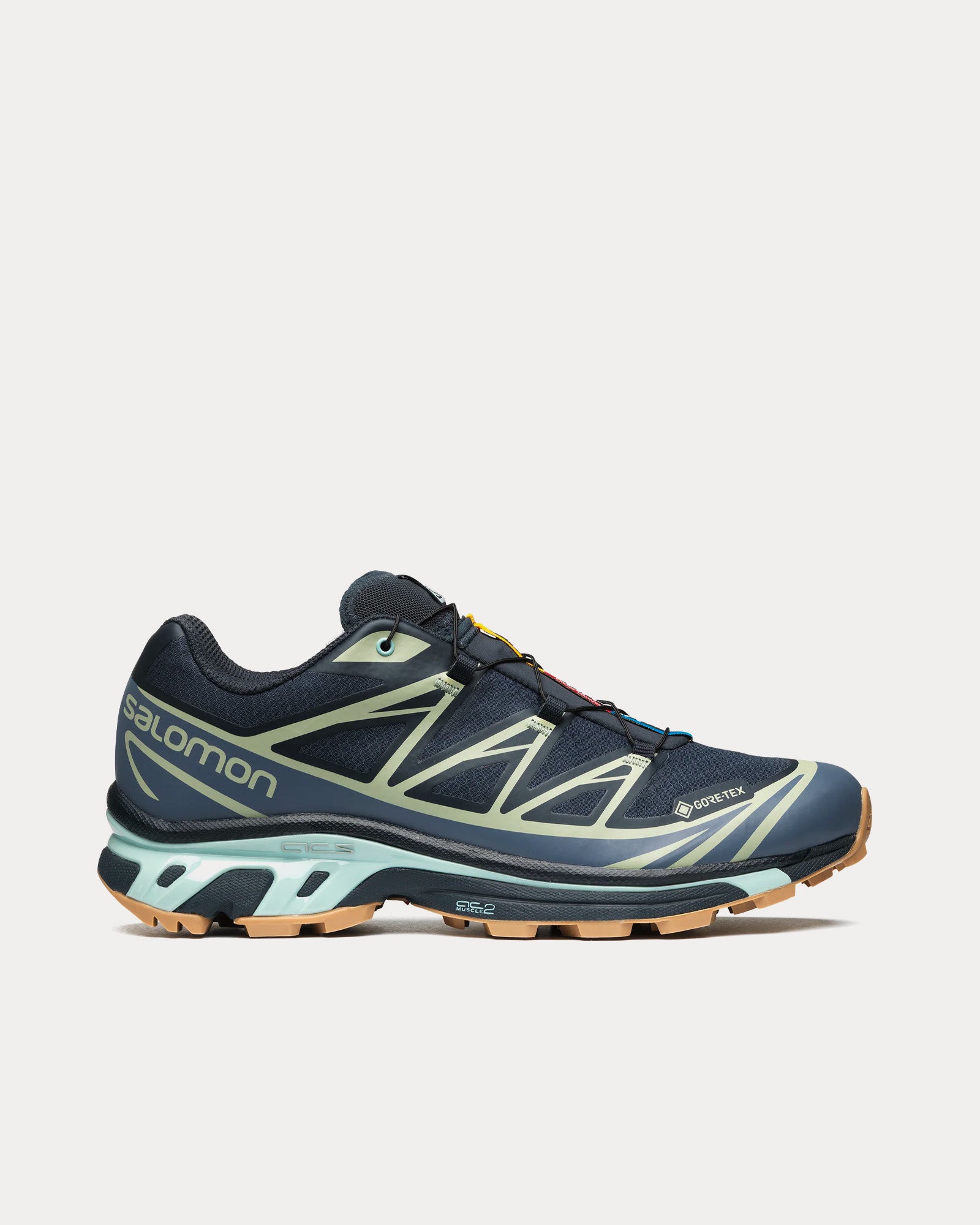 Salomon XT-6 Gore-Tex Carbon / Bering Sea / Desert Sage Low Top Sneakers - 1