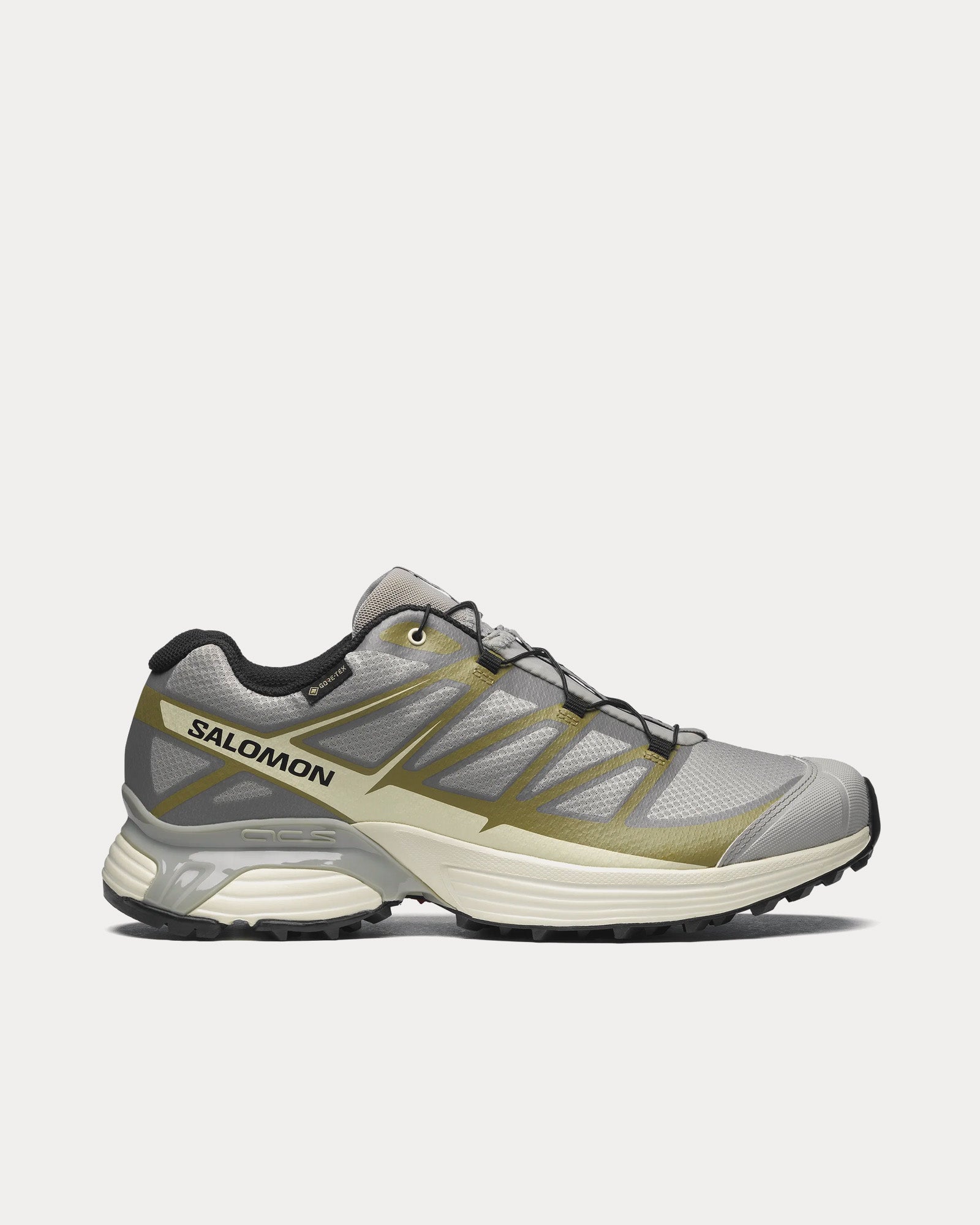 Salomon XT-Pathway Gore-Tex Ghost Gray / Almond Milk / Black Low Top Sneakers - 1