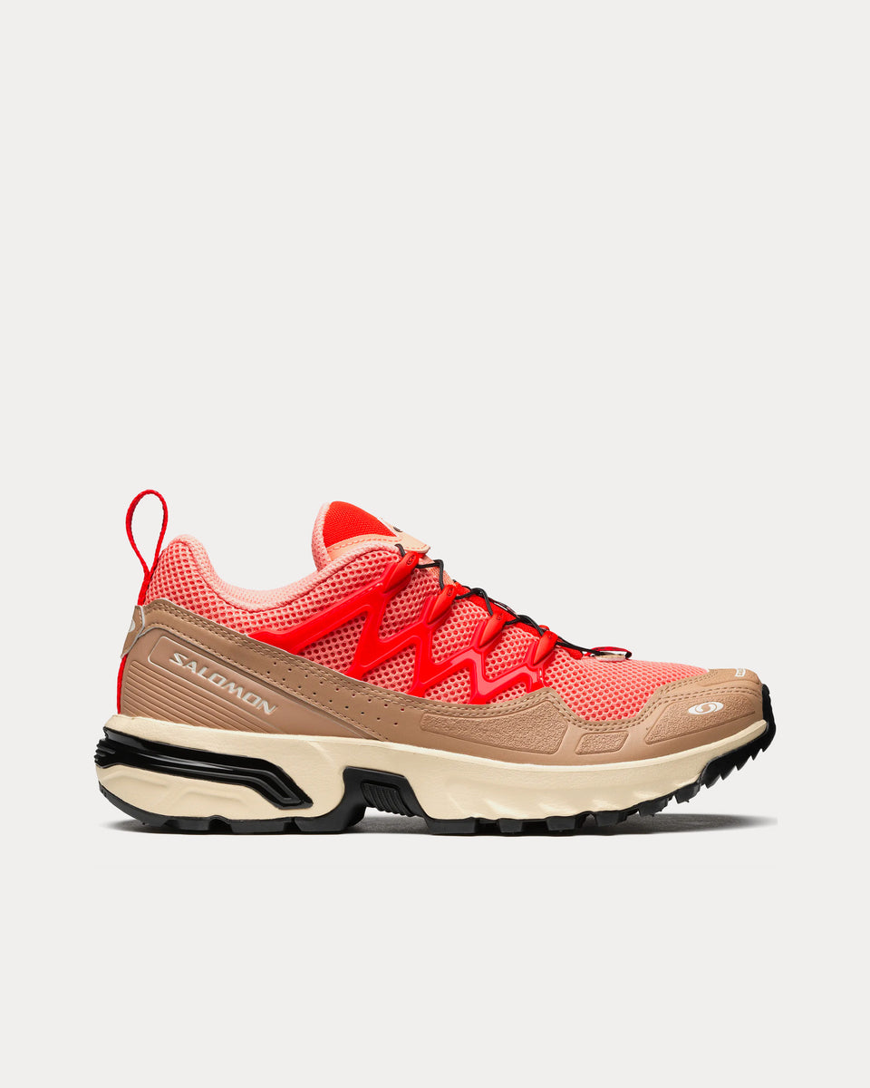 Salomon ACS + OG Natural / Shortbread / Poppy Red Low Top Sneakers ...