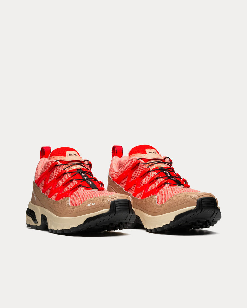 Salomon ACS + OG Natural / Shortbread / Poppy Red Low Top Sneakers - 3