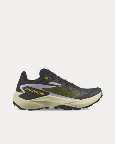 Salomon Genesis Black / Sulphur Spring / Orchid Petal Running Shoes