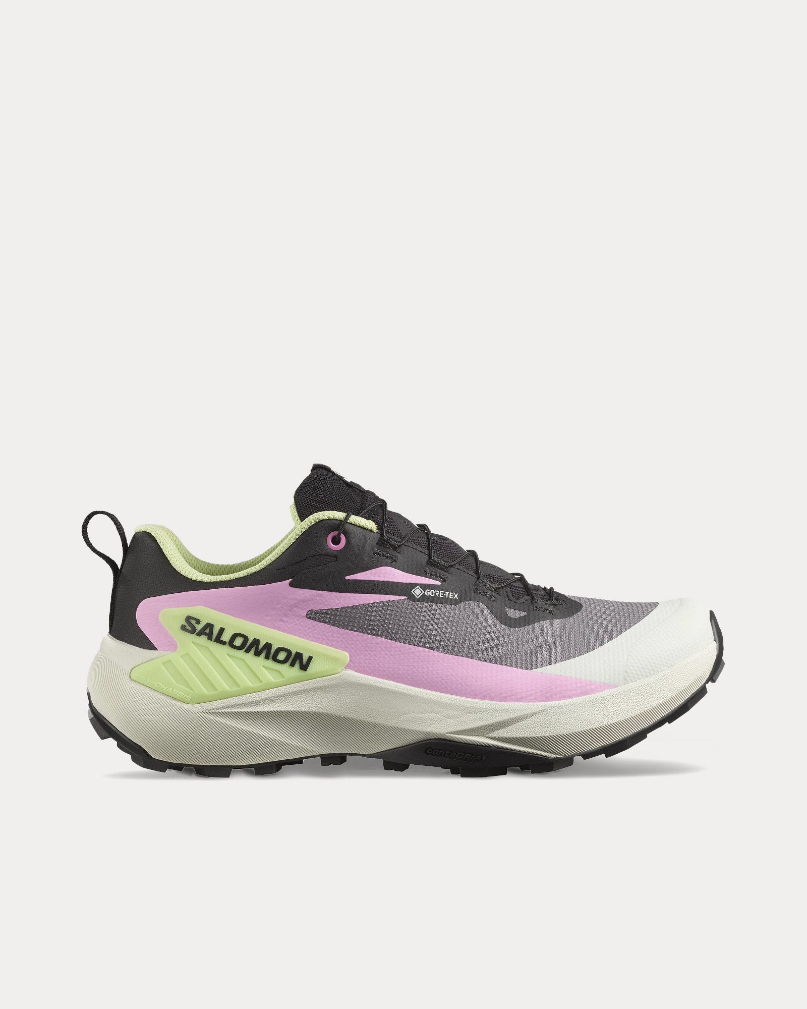 Salomon Genesis Gore-Tex Castlerock / Butterfly / Violet Tulle Running Shoes - 1