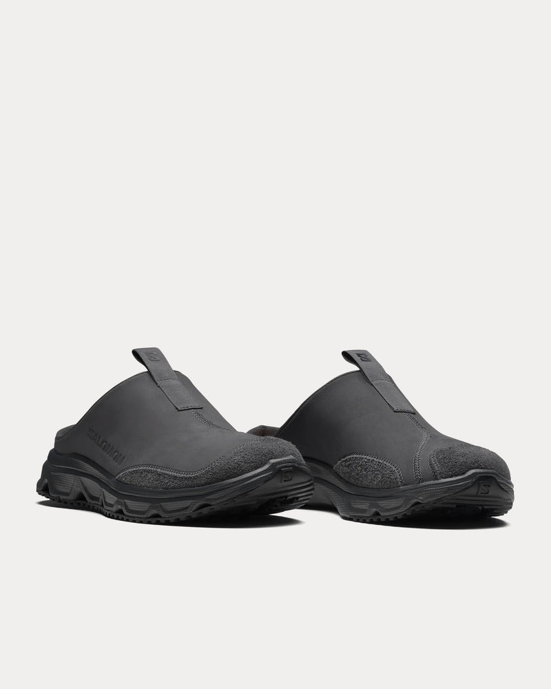 Salomon RX Slide Leather Phantom / Black Slip Ons - 3