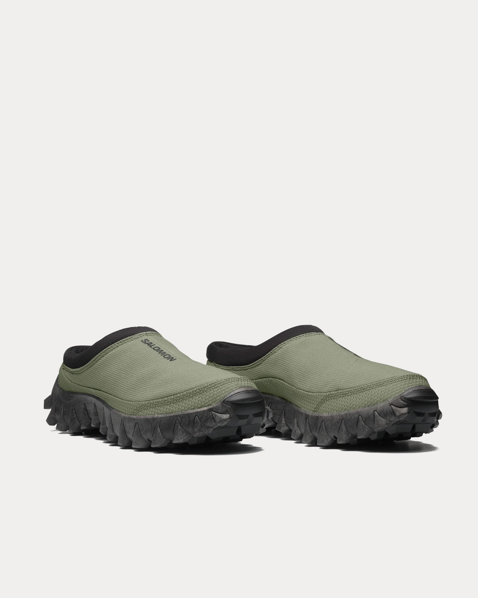 Salomon Snowclog Deep Lichen Green / Black Slip On Sneakers - 3