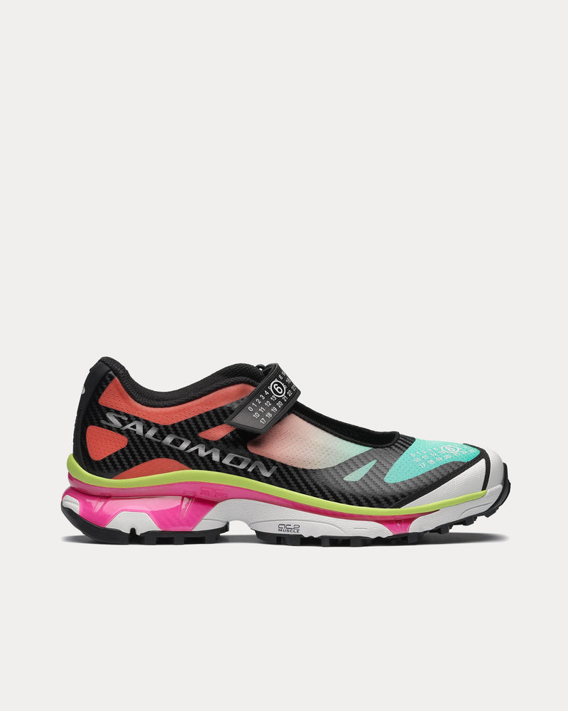 Salomon x MM6 Maison Margiela XT-Mary J Ginger / Electric Green / Knockout Pink Slip On Sneakers - 1