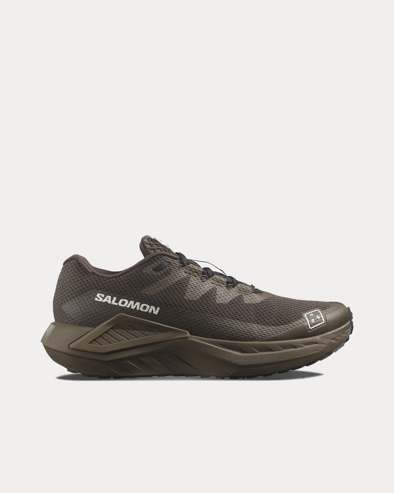 Salomon x Pas Normal Studios DRX Defy Grvl Earth Brown / Wren / Dark Navy Running Shoes - 1