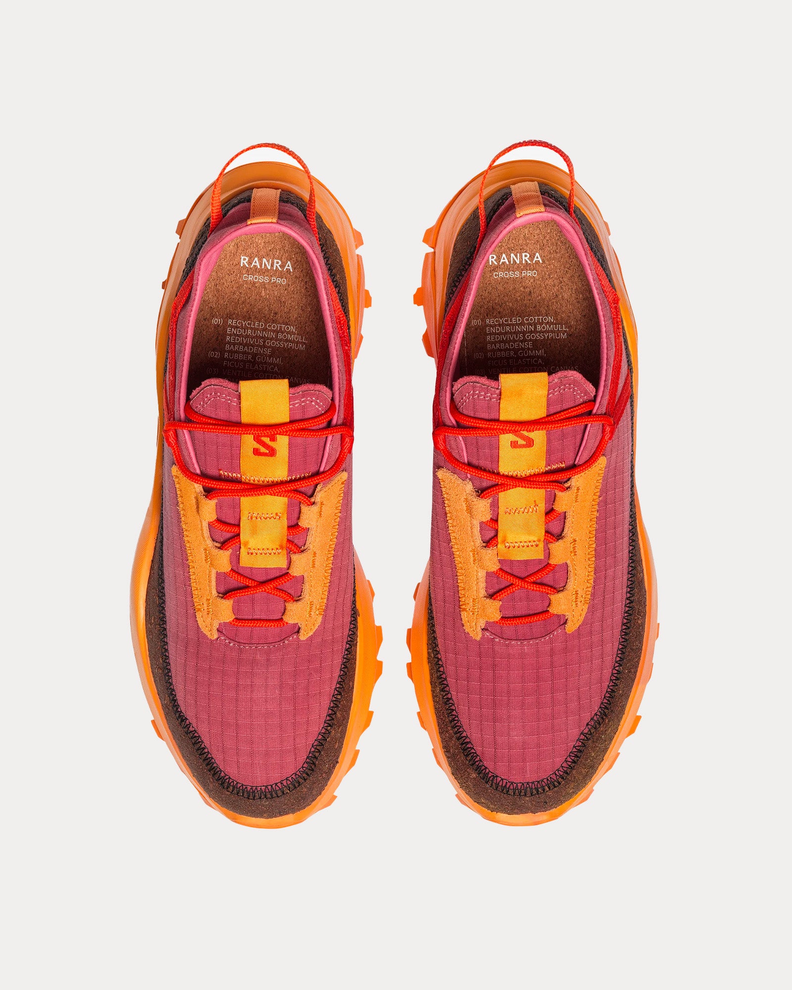 Salomon x Ranra Cross Pro Better Turmeric / Blazing Orange / Scarlet Ibis Low Top Sneakers - 2