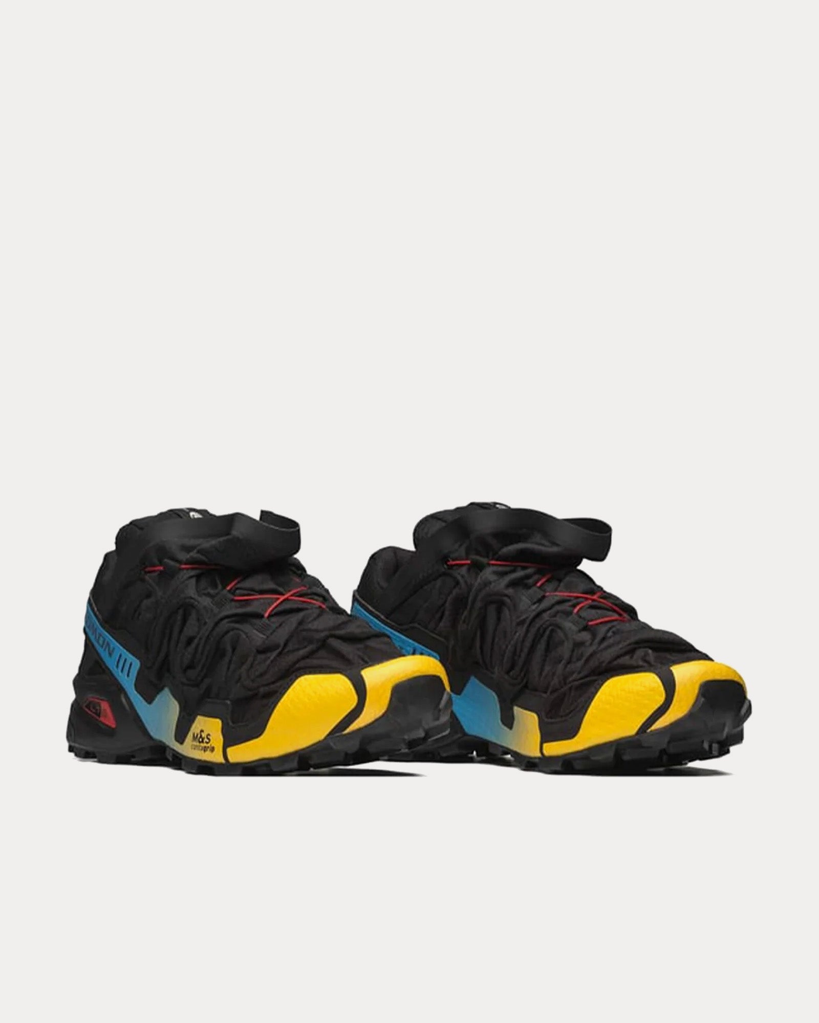 Salomon x Y/Project Speedcross 3 Black / Lemon / Transcend Blue Low Top Sneakers - 3