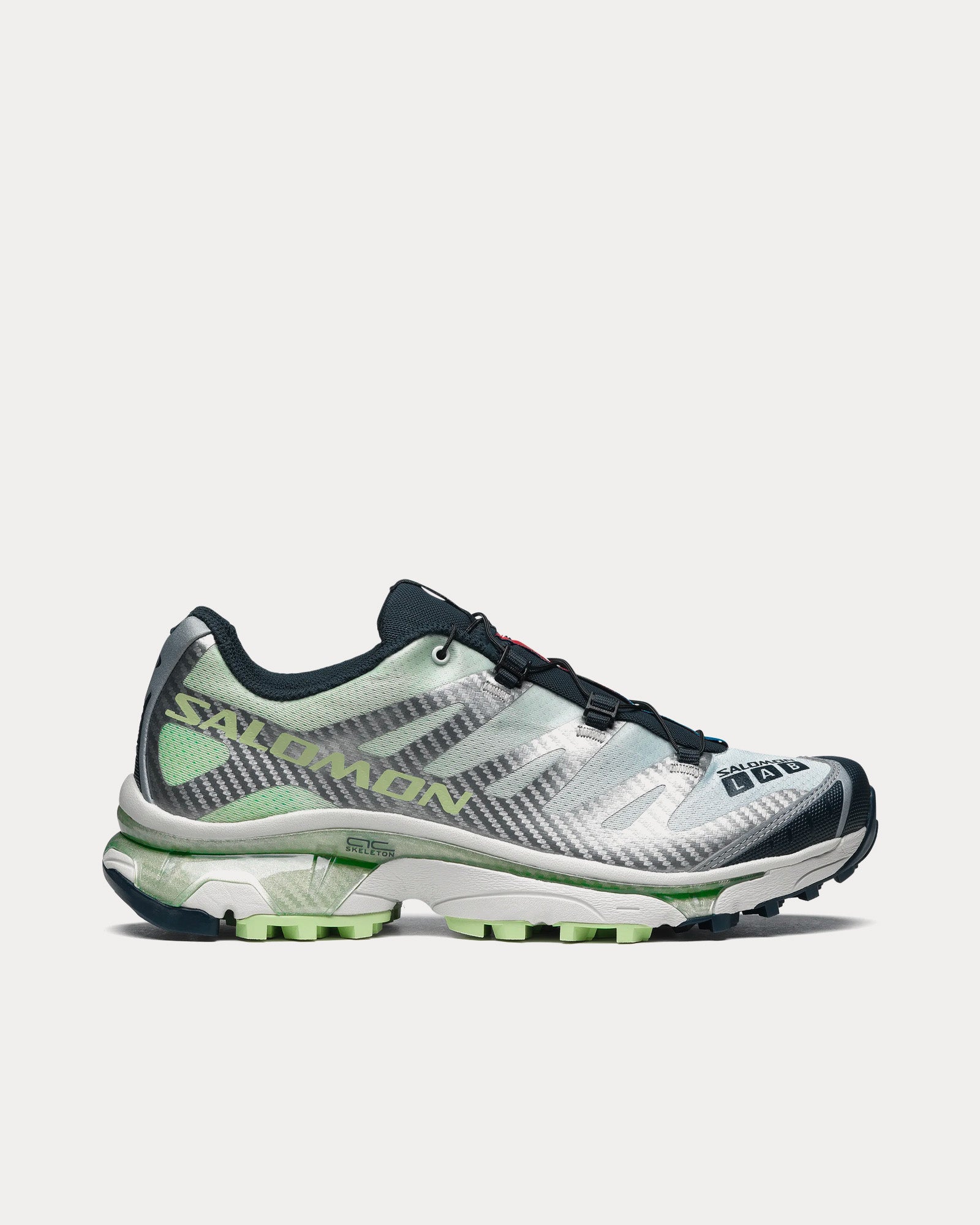 Salomon XT-4 OG Carbon / Celadon Green / Silver Reflective Low Top Sneakers - 1