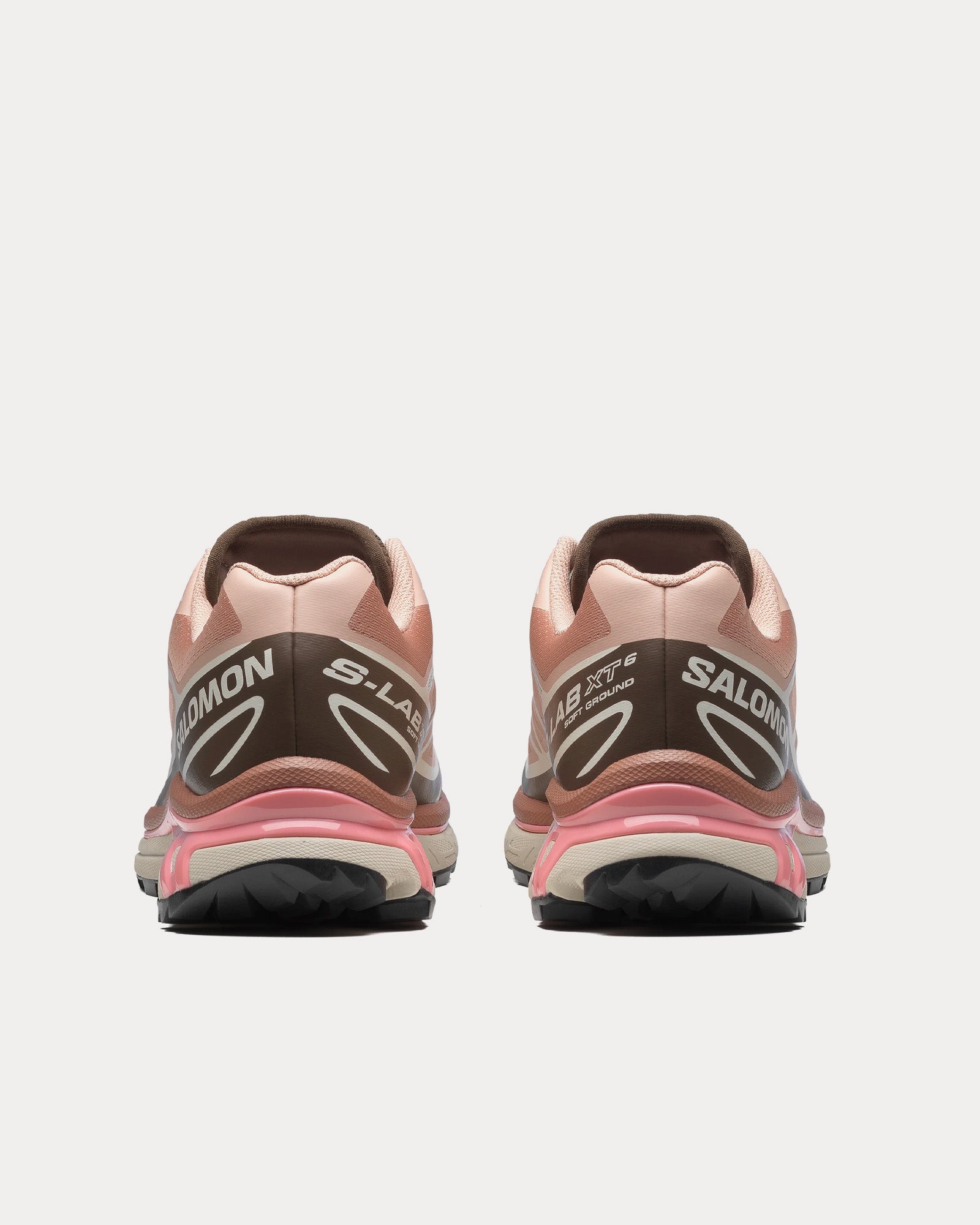 Salomon XT-6 Mahogany Rose / Earth Brown / Flamingo Pink Low Top Sneakers - 4