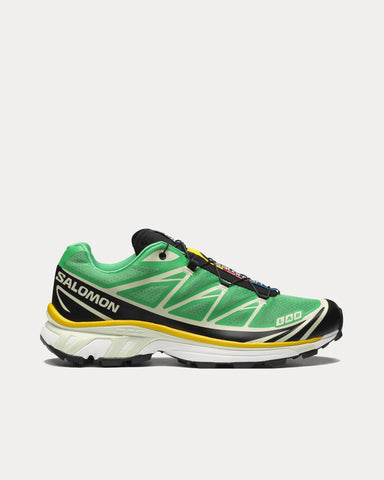 Salomon XT-6 Bright Green / Black / Sulphur Low Top Sneakers