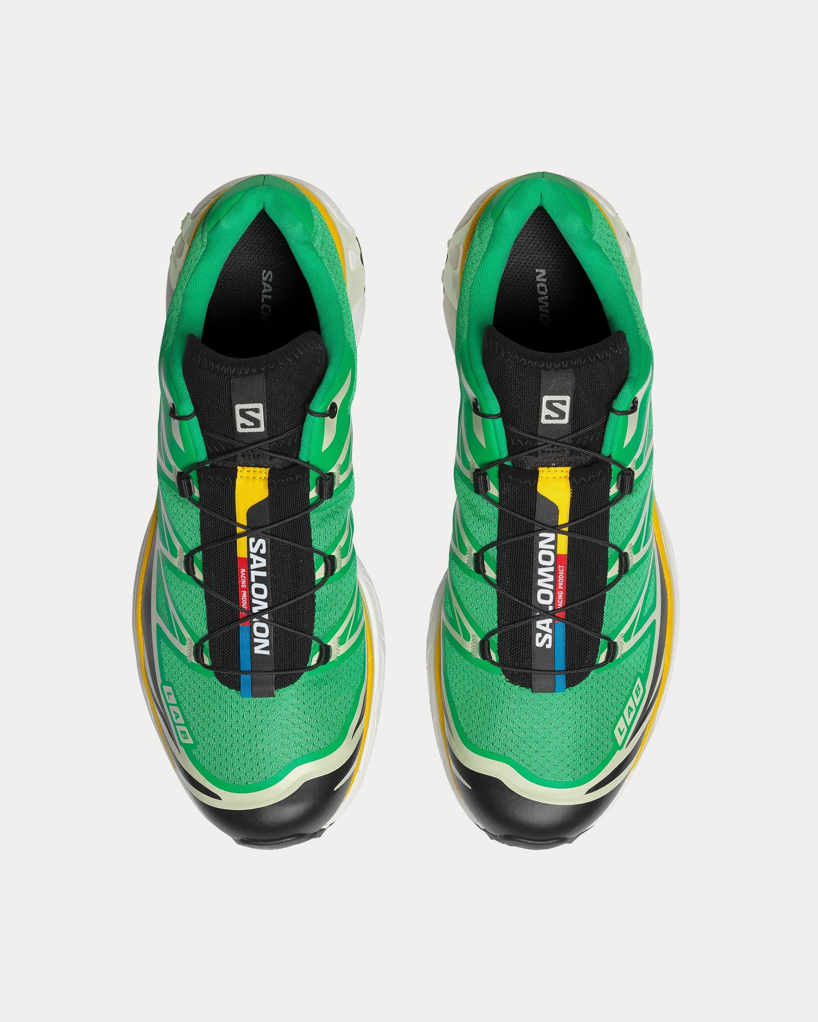 Salomon XT-6 Bright Green / Black / Sulphur Low Top Sneakers - 2