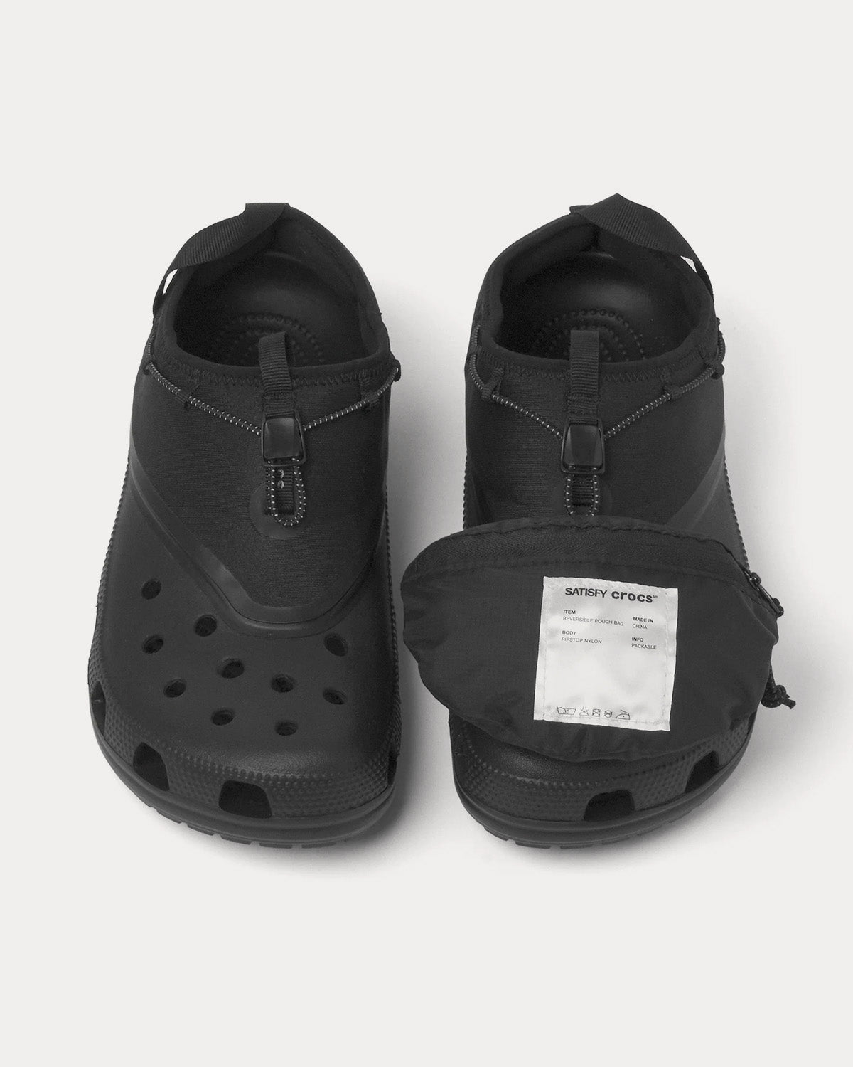 Crocs x Satisfy Classic Black Clogs - 2