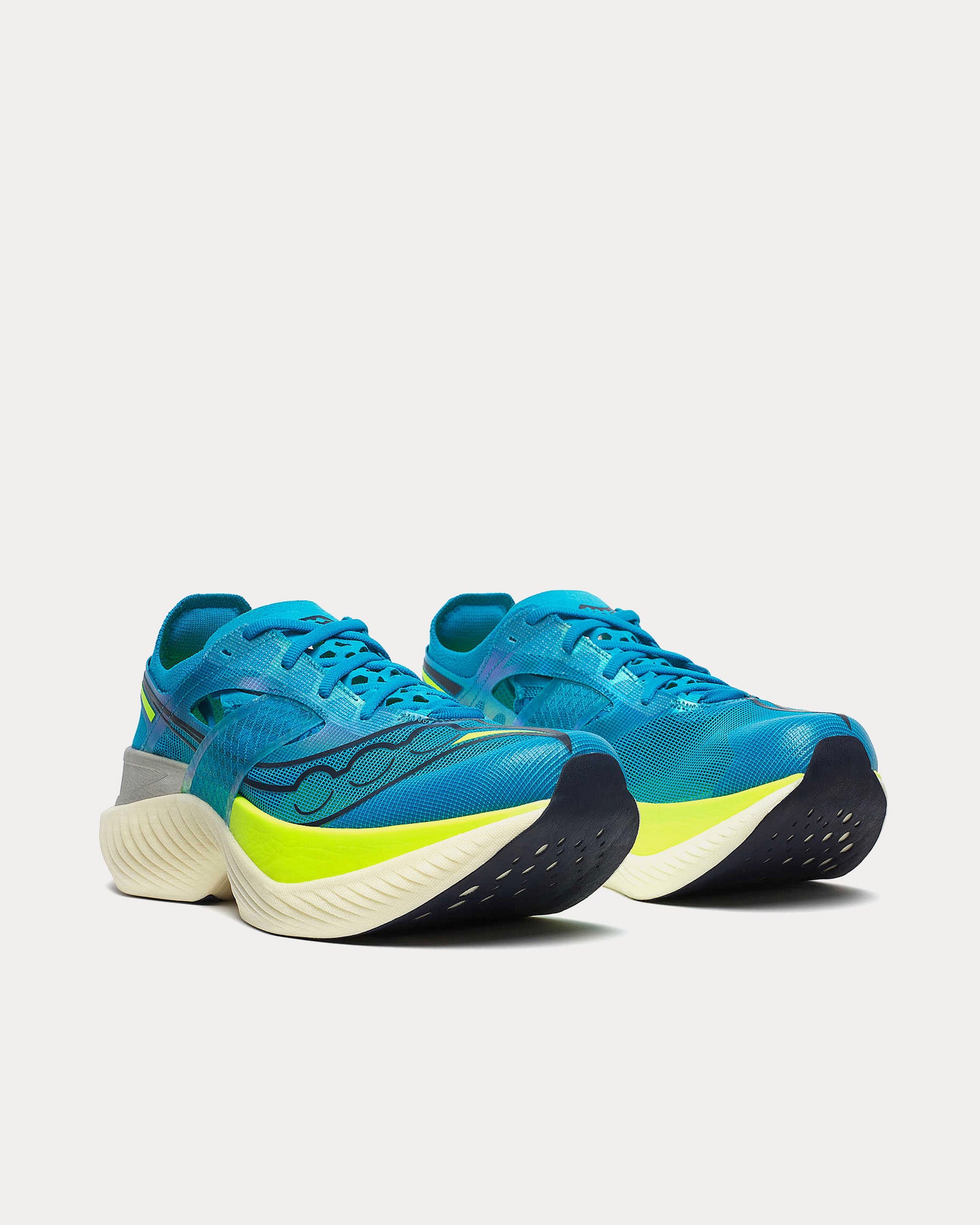 Saucony Endorphin Elite ViZiBlue / Citron Running Shoes - 3