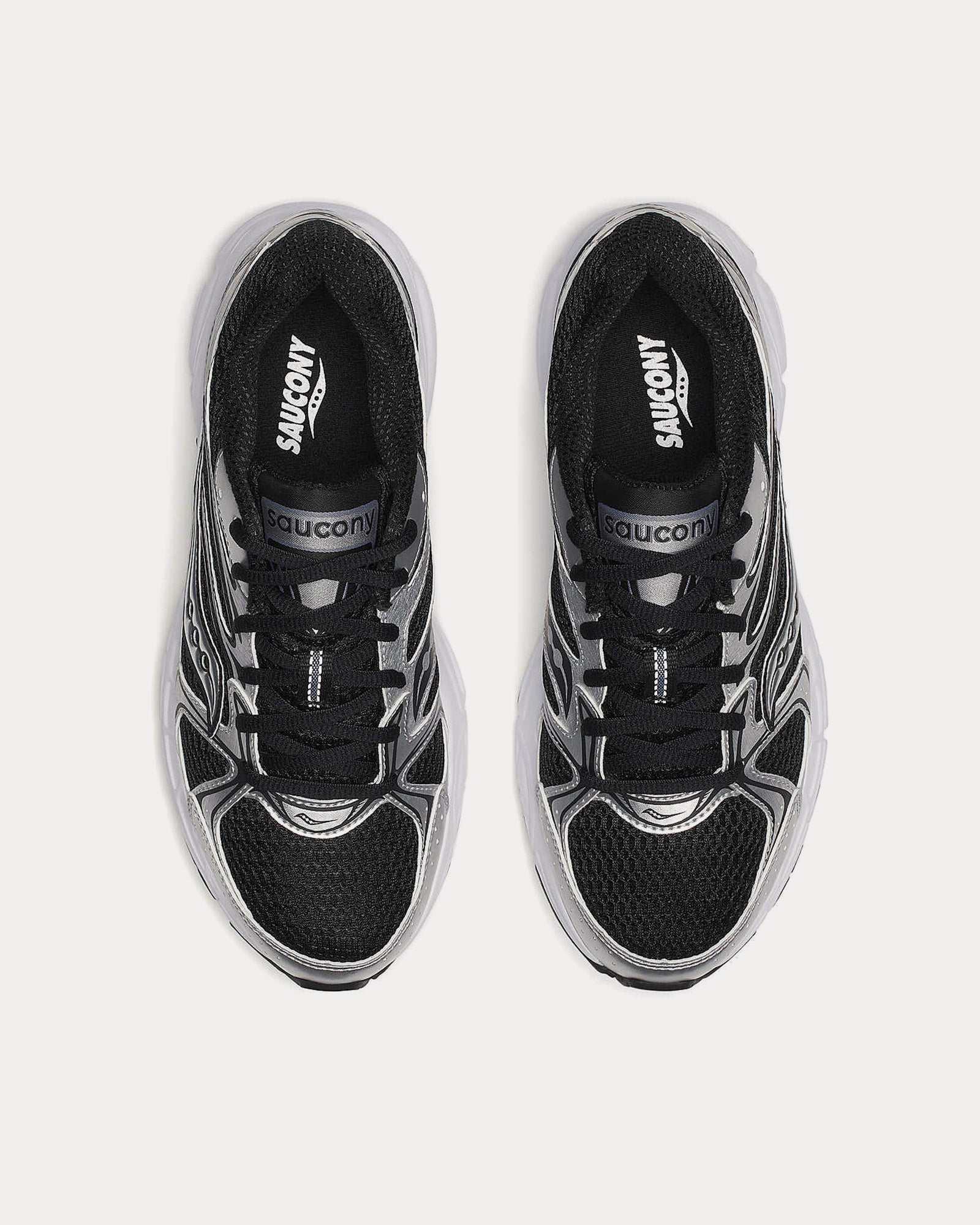 Saucony Grid Ride Millennium Black / Silver Low Top Sneakers - 2