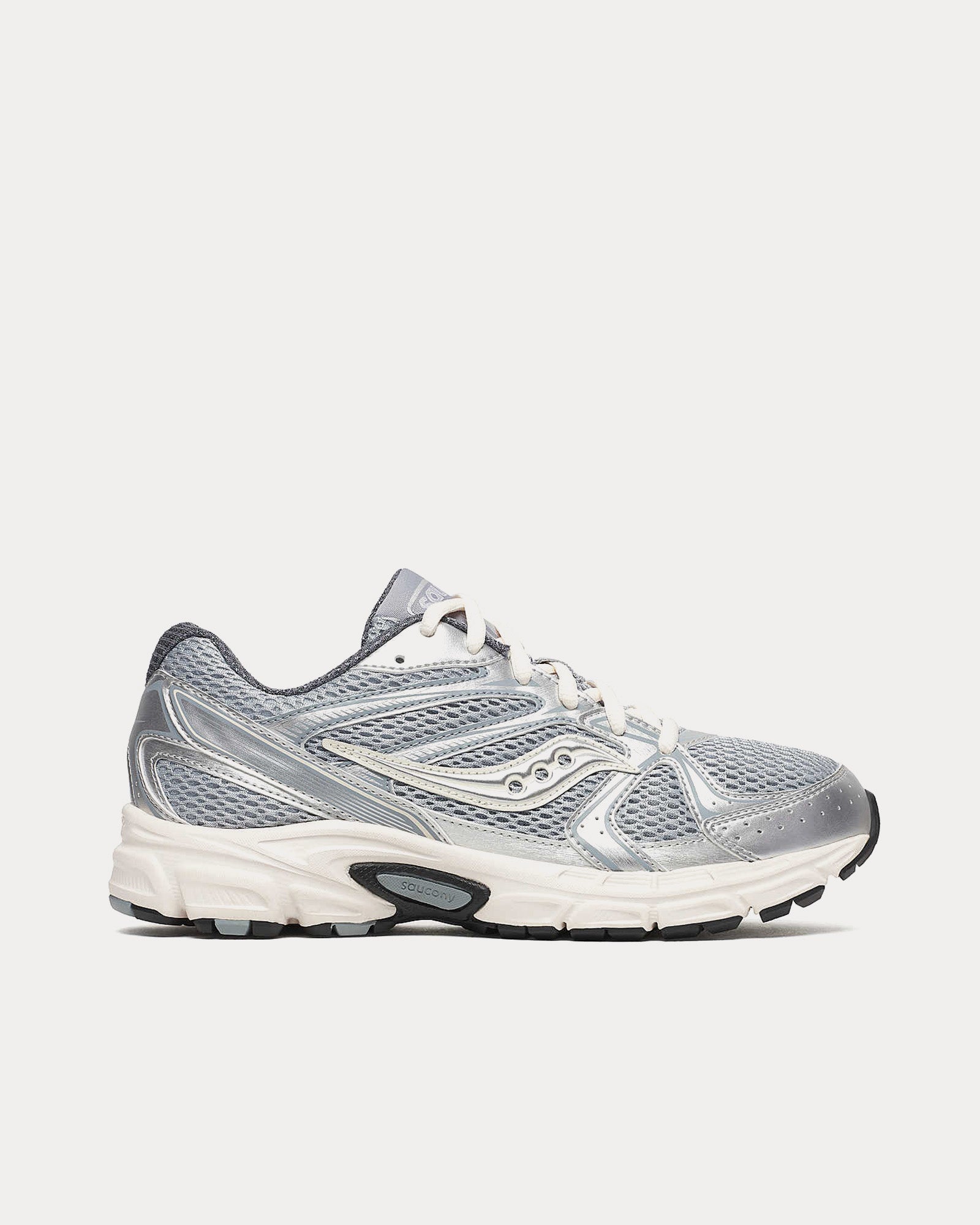 Saucony Grid Ride Millennium Silver / Cream Low Top Sneakers - 1