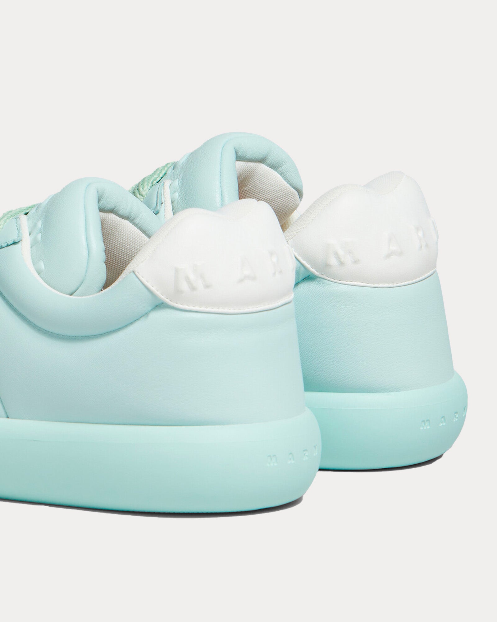 Marni Bigfoot 2.0 Leather Light Blue Low Top Sneakers - 3