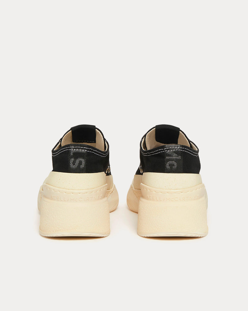 Stella McCartney Loop Canvas Black / Cream Low Top Sneakers - 3