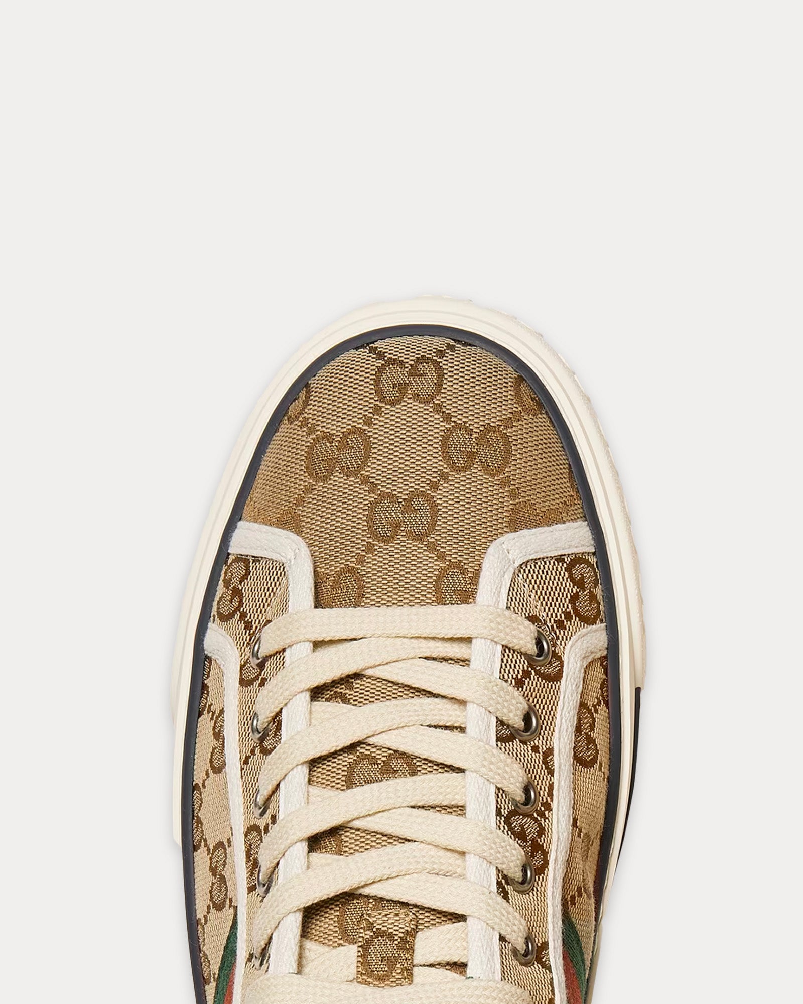 Gucci Tennis 1977 GG Canvas Beige / Ebony High Top Sneakers - 4