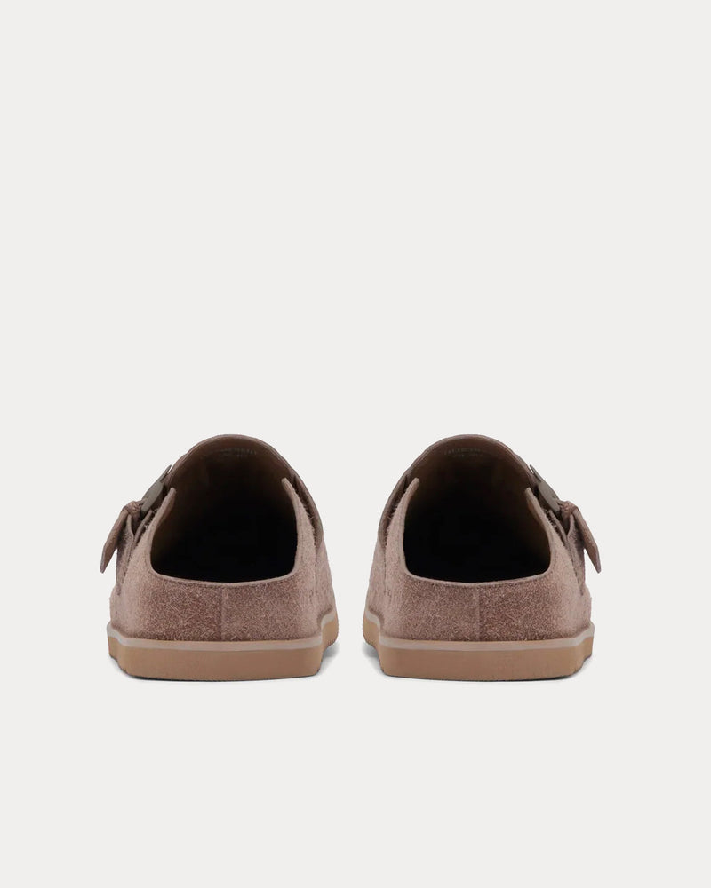 Represent Initial Hairy Suede Brown Mules - 3