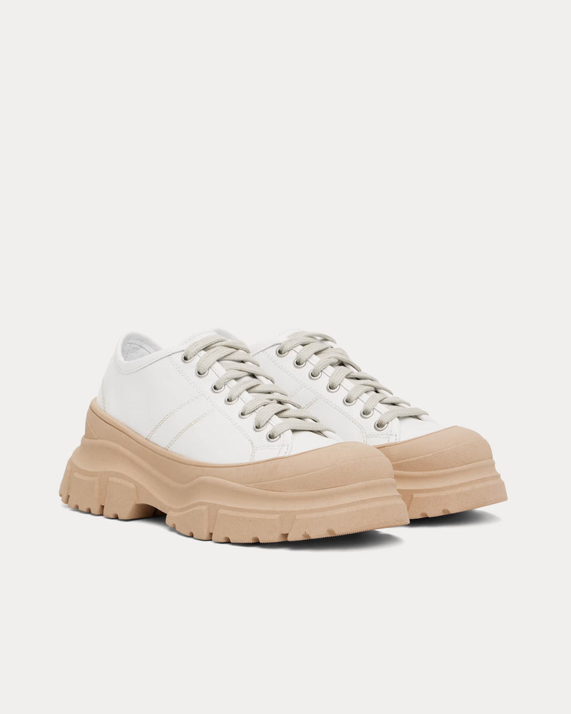 Sofie D'Hoore Feat White / Camel Low Top Sneakers - 2