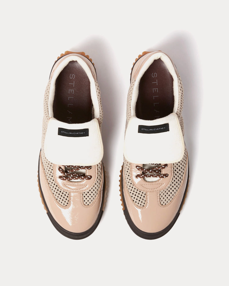 Stella McCartney S-Wave Sport Mesh-Panelled Pink Beige Low Top Sneakers - 2